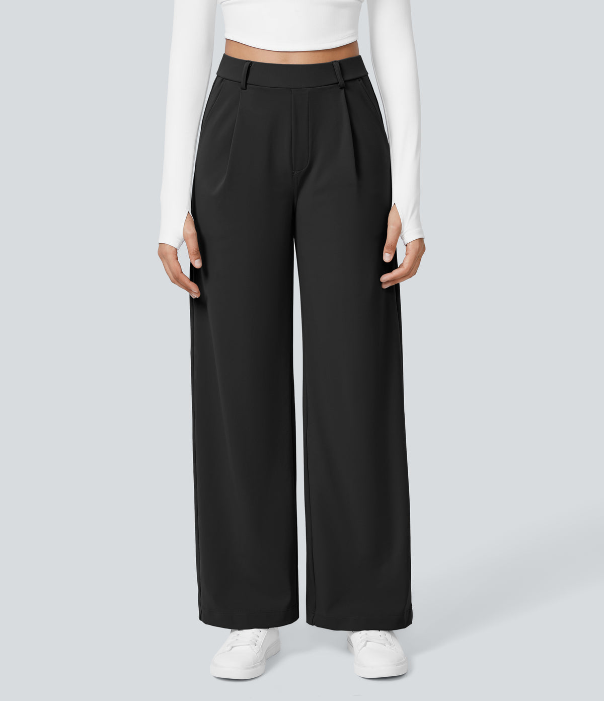 Halara Flex™ DayStretch High Waisted Pocket Straight Leg Work Trousers — photo 2