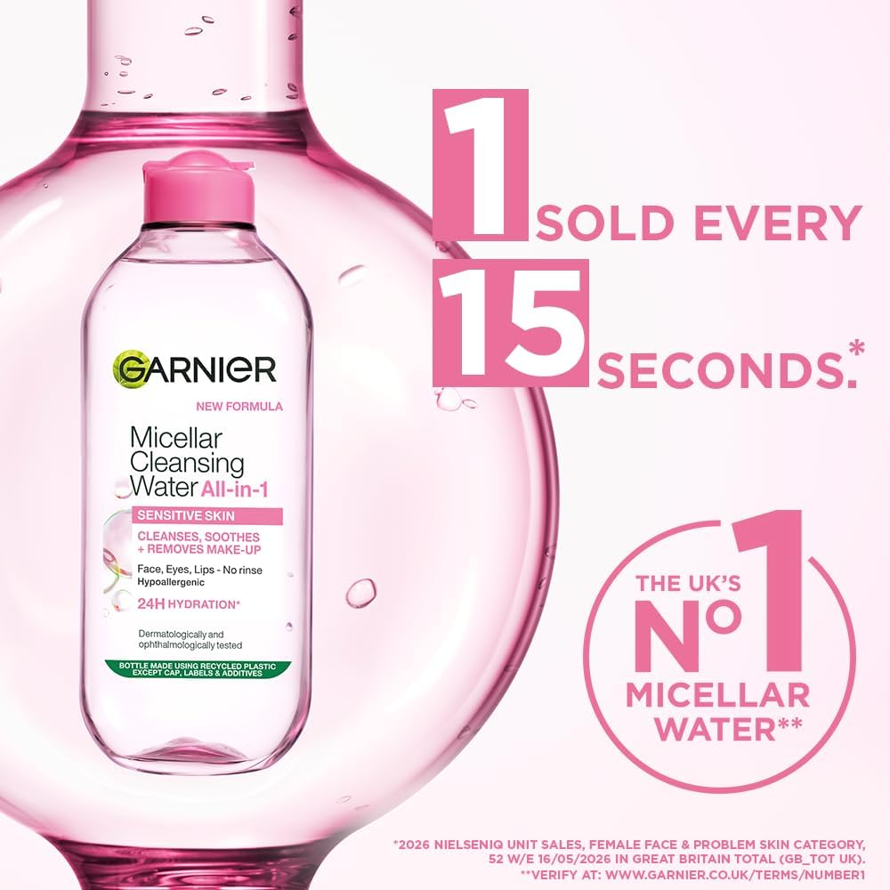 Garnier Micellar Water 700ml, All-in-One Face Cleanser & Makeup Remover — photo 11