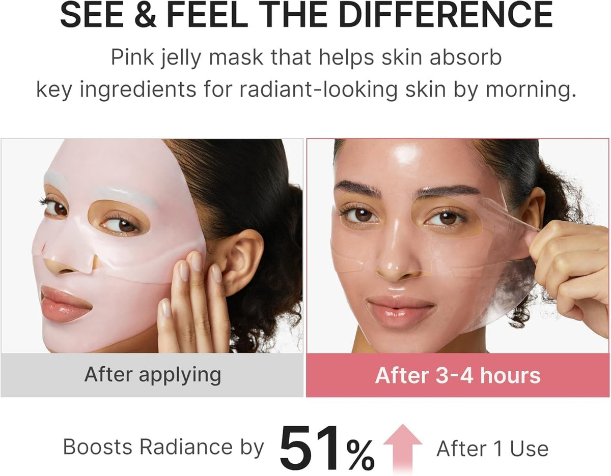 medicube Jelly Gel Mask with Salmon DNA PDRN Pink Collagen, 4EA — photo 4