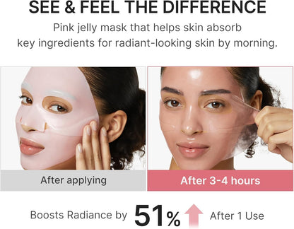 medicube Jelly Gel Mask with Salmon DNA PDRN Pink Collagen, 4EA — photo 4