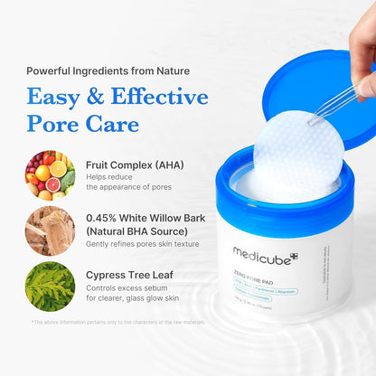 medicube Toner Pads Zero Pore Pad 2.0 for Exfoliation and Pore Care — photo 4
