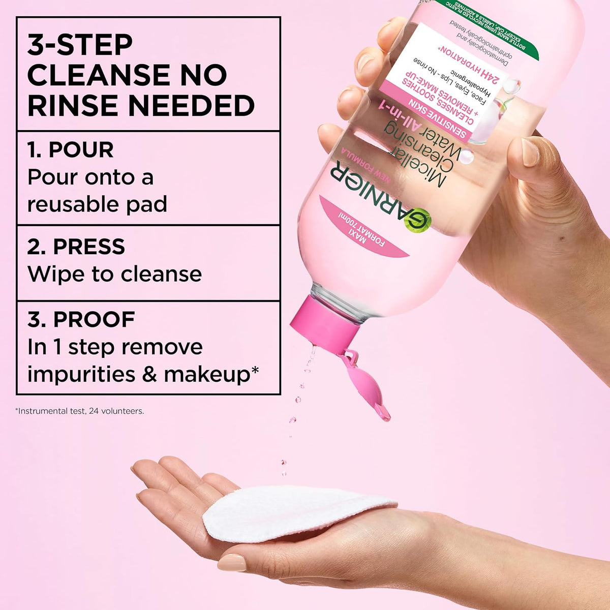 Garnier Micellar Water 700ml, All-in-One Face Cleanser & Makeup Remover — photo 10