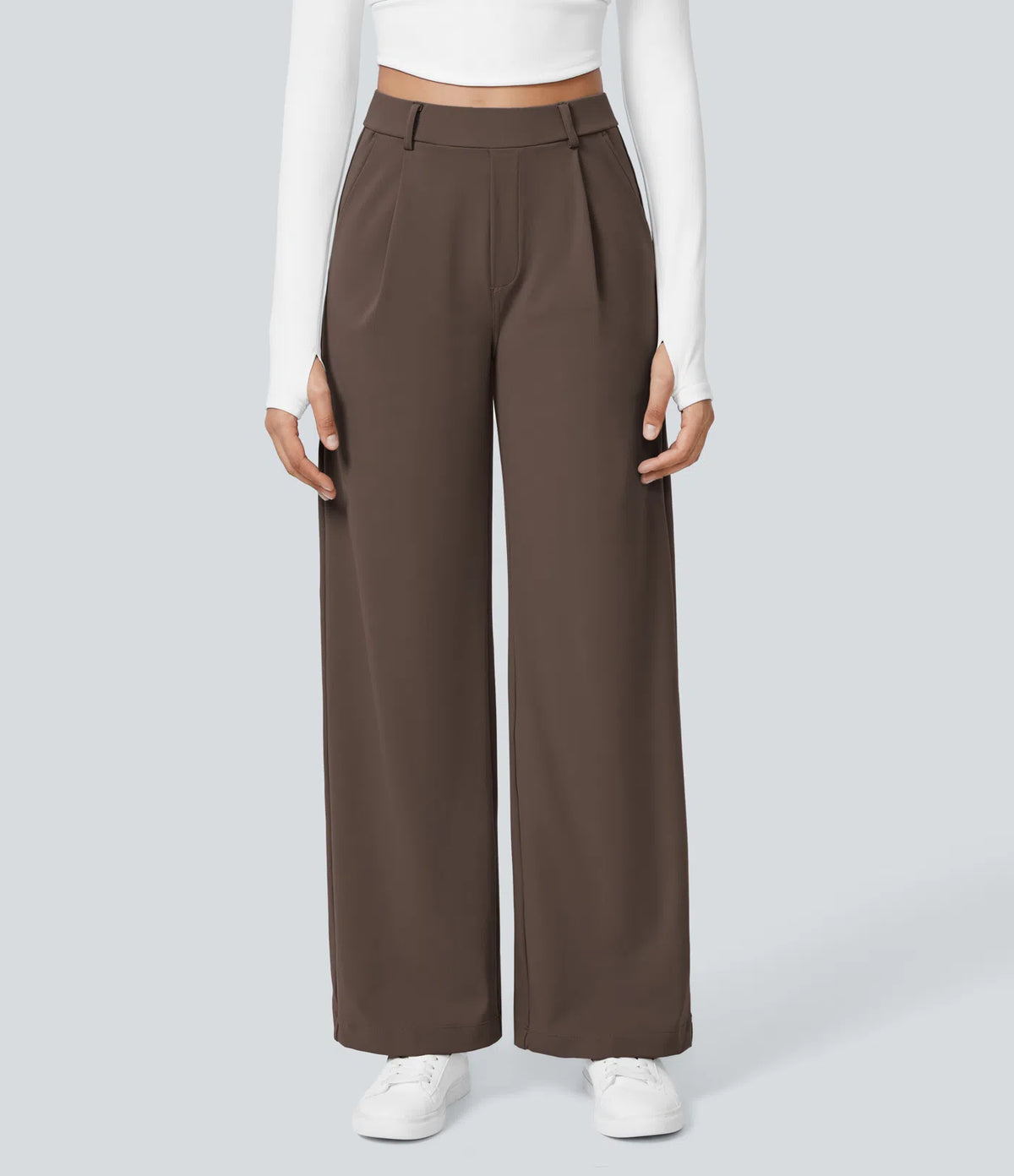 Halara Flex™ DayStretch High Waisted Pocket Straight Leg Work Trousers — photo 14