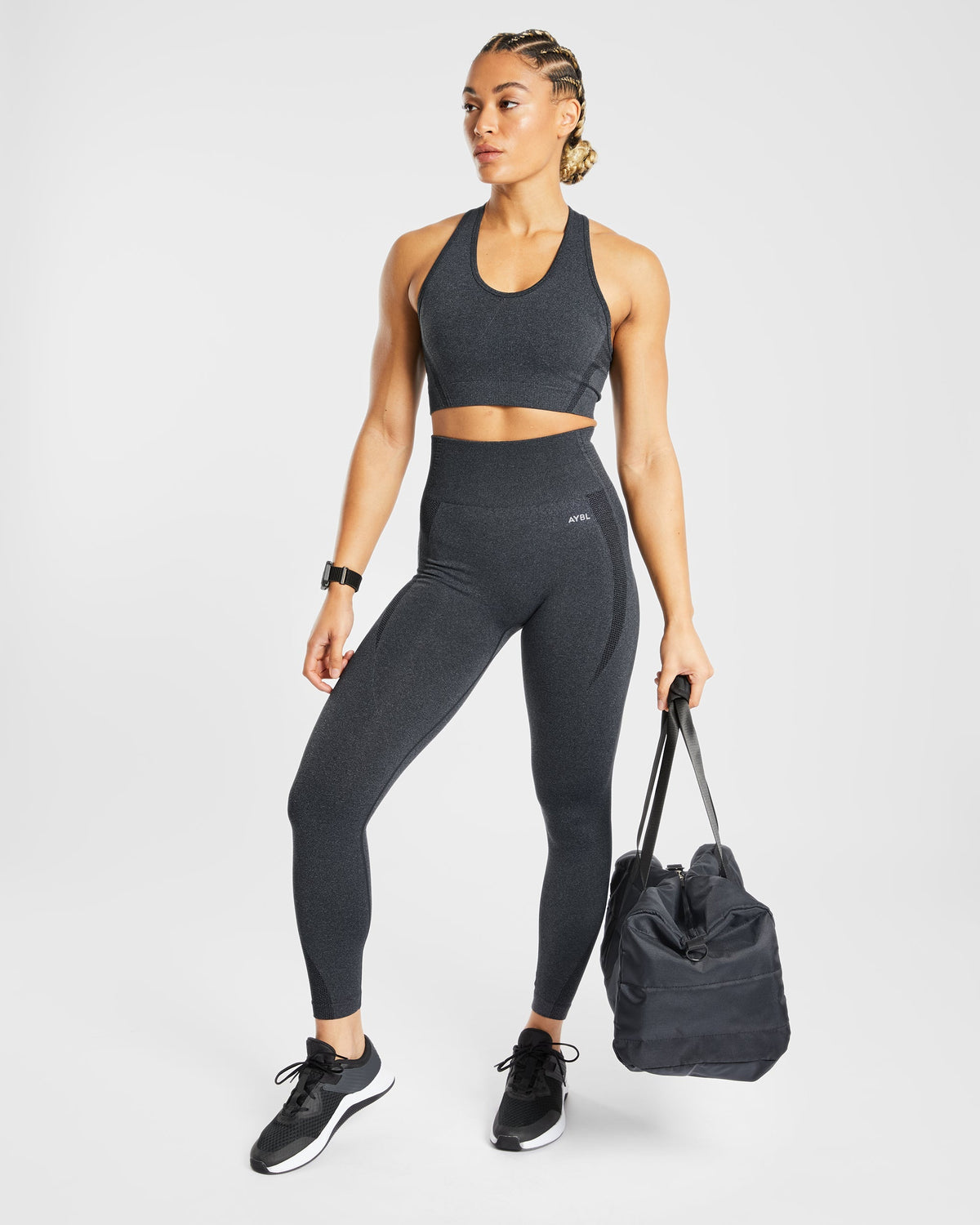 Balance V2 Seamless Leggings - Speckle Black — photo 8